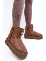 Veganské Sněhule Na Platformě D.Franklin DFSH371004 Tmavobežové