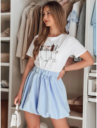 Dámská mini sukně PUFFELLA modrá FashionStreet CY0502