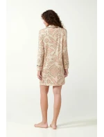 Vamp - Béžová noční košile s knoflíky 21090 - Vamp