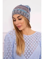 Fleecová čepice Klaudia K255 marine+grey Fleecová čepice Klaudia K255 marine+grey
