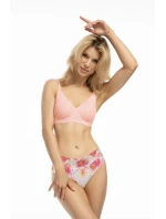 Jednoduchá košilová podprsenka Pink - Julimex