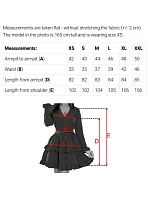 657-1 Elegantní midi šaty s obálkovým výstřihem a tylovými rukávy - černé 657-1 Elegantní midi šaty s obálkovým výstřihem a tylovými rukávy - černé