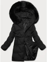 Zimowa kurtka damska z kapturem J Style czarny (16M9192-392)