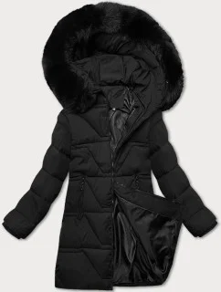 Dámská zimní bunda s kapucí J Style černá (16M9192-392)