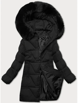 Zimowa kurtka damska z kapturem J Style czarny (16M9192-392)