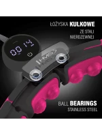 HHM16 HULA HOP ČERNÁ/RŮŽOVÁ S MAGNETY A ZÁVAŽÍM + POČÍTADLO HMS HHM16 HULA HOP ČERNÁ/RŮŽOVÁ S MAGNETY A ZÁVAŽÍM + POČÍTADLO HMS