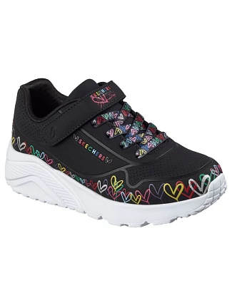 Mládežnické tenisky Skechers UNO LITE HEART CRAZE 314091L BKMT