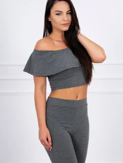 Sada s volánky grafit