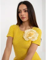 Šaty LK SK 506335.21 tmavě žluté