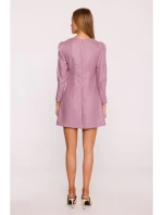 M870 Tweed mini šaty - marsala M870 Tweed mini šaty - marsala