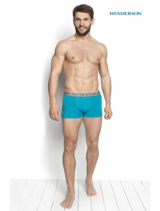 Boxerky 34253-90X 2 ks: tyrkysová + grafitová - Henderson Boxerky 34253-90X 2 ks: tyrkysová + grafitová - Henderson