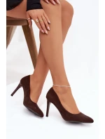 Dámské lodičky Sergio Leone – čokoládové