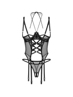 Dámský sexy korzet Dominna černý - Obsessive