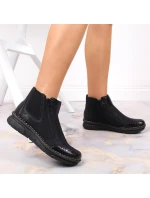 Pohodlné zateplené boty na zip Rieker W RKR555