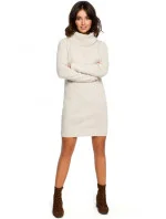 Pletené svetrové šaty BK010  - Moe