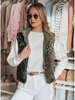 Dámská krátká oboustranná vesta CHIPUFF zelená FashionStreet TY4824