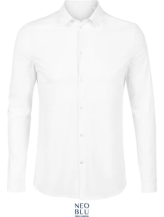 NEOBLU Balthazar Men Košile s dlouhým rukávem 24.3198 optic white