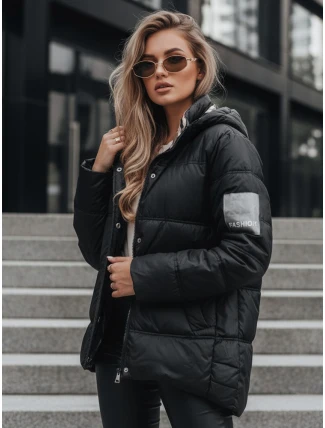 HIMES dámská prošívaná bunda černá FashionStreet TY4245