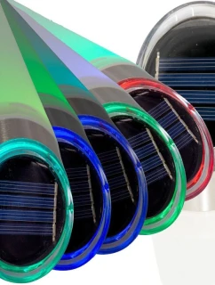 LAMPA SOLARA 4LED 2 BARVY 32,5CM