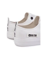 Pánské tenisky z nízkého materiálu Big Star KK174006 Bílé