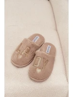 Dámské pantofle s kožešinou LADY Vinceza 19958 béžové