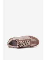 Dámské tenisky z přírodní kůže LR61-7091 Béžové Dámské tenisky z přírodní kůže LR61-7091 Béžové