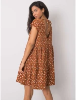 Šaty D50051Z30268 světle hnědé