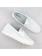 Dámské mokasíny 7872 WH Bílá - VINCEZA Dámské mokasíny 7872 WH Bílá - VINCEZA