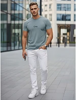 Pánské bavlněné tričko s potiskem petrol FashionStreet NX5125R