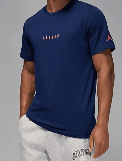 Pánské sportovní tričko Air Jordan Jumpman Embroidered Air Crew, tmavě modré – DM3182-492