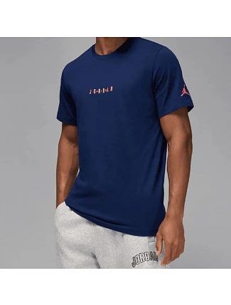 Pánské sportovní tričko Air Jordan Jumpman Embroidered Air Crew, tmavě modré – DM3182-492 Pánské sportovní tričko Air Jordan Jumpman Embroidered Air Crew, tmavě modré – DM3182-492