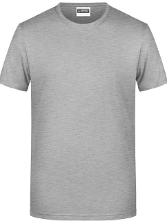 Daiber 8008 Pánské tričko z bio bavlny 02.8008 grey heather