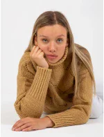 Dámský svetr LC SW 3019 velbloudí - FPrice Dámský svetr LC SW 3019 velbloudí - FPrice