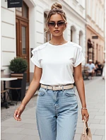 Dámské boho tričko EKOSTIA ecru FashionStreet RY2345 Dámské boho tričko EKOSTIA ecru FashionStreet RY2345