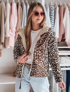 Dámská oboustranná přechodná bunda ZIBERKA béžová FashionStreet TY4869