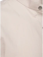 Pánská béžová košile s krátkým rukávem FashionStreet KX1061