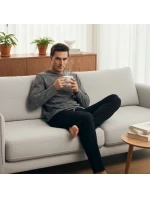 Pánské pyžamo 43455 New grey - HENDERSON