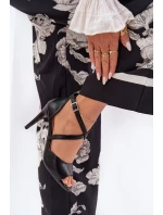 Módní Sandály Na Podpatku Černé Loressa Módní Sandály Na Podpatku Černé Loressa