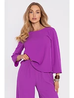 M905 Elegantní halenka s volnými rukávy - levandulová M905 Elegantní halenka s volnými rukávy - levandulová