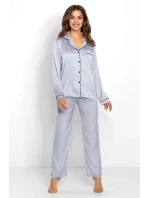 Pyžamo Classic Look Silver - Momenti Per Me Pyžamo Classic Look Silver - Momenti Per Me