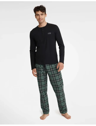 Pyžamo Usher 40946-99X Černá - Henderson Pyžamo Usher 40946-99X Černá - Henderson