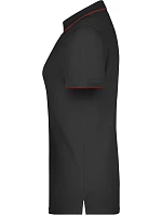 Daiber JN 727 Dámské piqué polo s kontrastní légou 02.0727 black/red