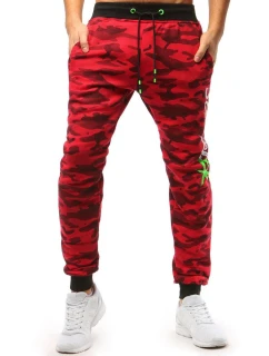 Pánské červené teplákové kalhoty moro FashionStreet UX3514