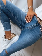 Dámské kalhoty LOOKING GOOD modré FashionStreet UY1388