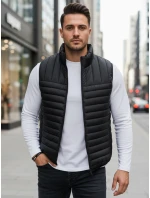 Pánská prošívaná vesta černá FashionStreet TX5084