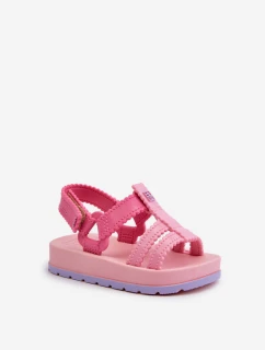 Dětské vonící sandálky Na suchý zip ZAXY LL385027 Růžové