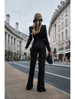 M811 Kombinéza s vycpanými rameny - černá M811 Kombinéza s vycpanými rameny - černá