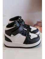 Dětské Sportovní Boty Vysoké Bílo-Černé Teredite