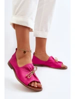 Zazoo 2660 Dámské kožené baleríny fuksie Zazoo 2660 Dámské kožené baleríny fuksie