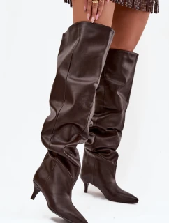 Kozačky na podpatku  model 219137 Step in style